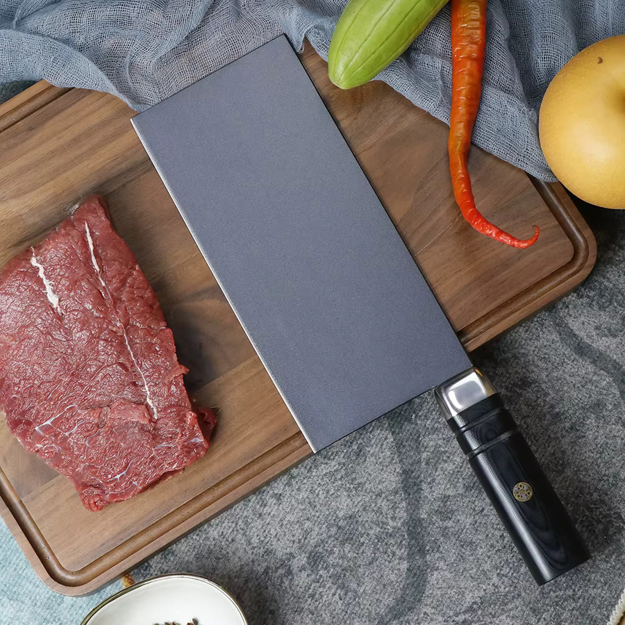 JUMCSONG Sang Dao Küchenmesser aus Wolfram-Molybdän-Stahl, 8,5 Zoll Cleaver aus Edelstahl - Bild 2
