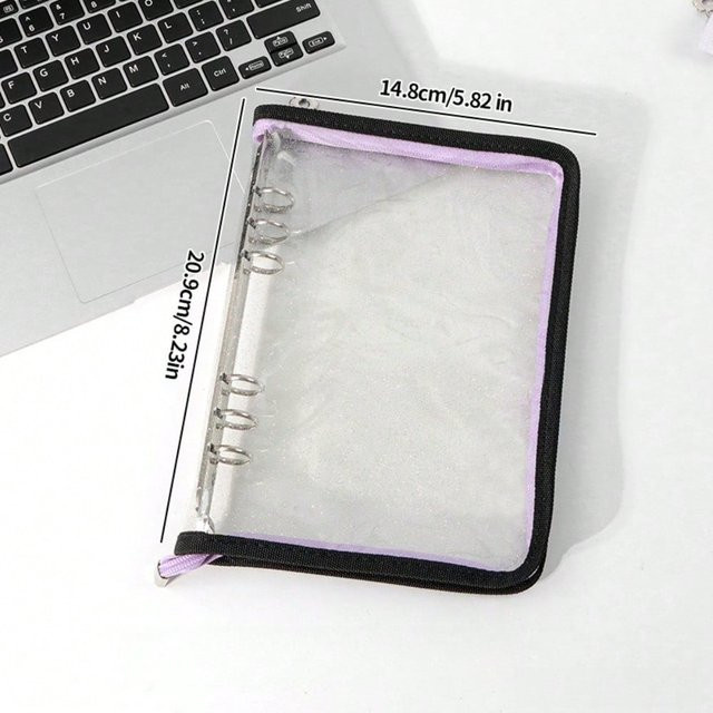 XYNN Loseblattbuch A5 in Lila mit transparentem Flexcover - Bild 1