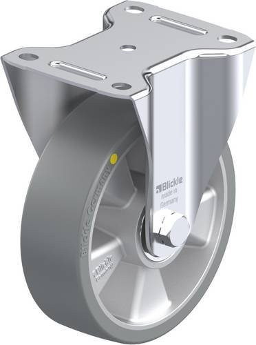 Blickle Bockrolle B-ALTH 160K-AS in Silber und Grau, Rad-Durchmesser: 160 mm, Tragfähigkeit: 400 kg - Bild 1