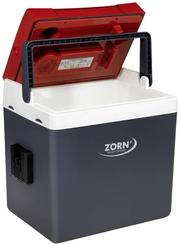 ZORN Cooler Z 26 LNE PX Akku-Kühlbox und Heizbox, thermoelektrisch, 230 V, 12 V, 18 V, Weiß-Rot-Grau - Bild 1