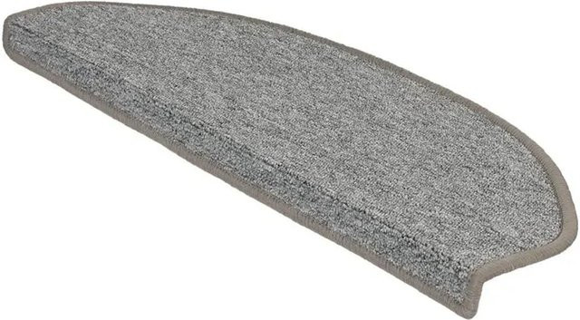 Karat Stufenmatte London Selbstklebend Hellgrau Halbrund B: 65 cm, T: 23,5 cm - Bild 1