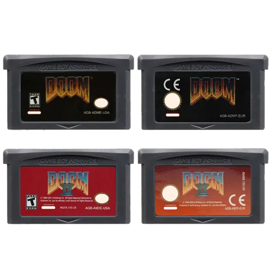 GBA Game Cartridge Bandai für Game Boy Advance mit Advance Wars, Breath of Fire und DOOM-Serie als Strategie- und Action-Spiele - Bild 2