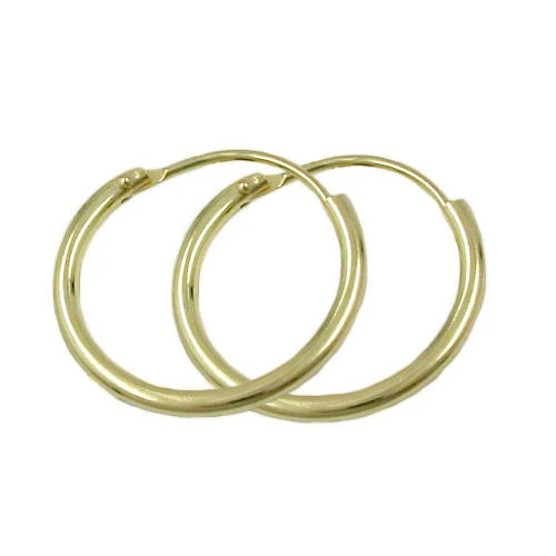 SIGO Creolen 375 Gold, 15 mm - Bild 1
