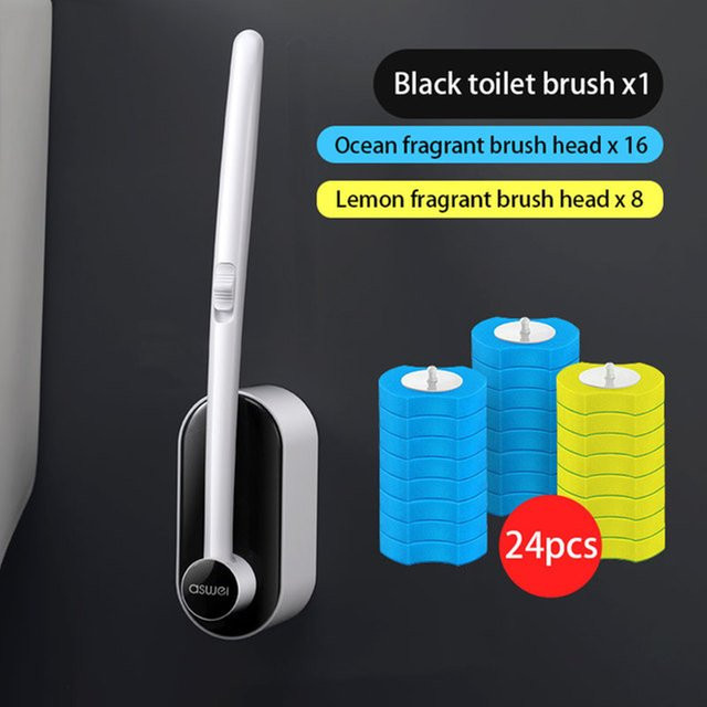INMAICH 24 Stück Einweg WC Schüssel Reinigungsschwämme als Nachfüllpads für die Badreinigung ohne Bürste - Bild 1