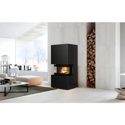 THERMIA Kaminofen Adastra 700 Plus Line in Schwarz aus Stahl mit 9,5 kW, B/T/H: 173,5 x 84,0 x 67,2 cm - Bild 2
