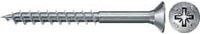 Fischer Spanplattenschraube PowerFast II mit Senkkopf und Pozidriv-Antrieb, Durchmesser: 3,0 mm, Länge: 35 mm, verzinkter Stahl in Silber - Bild 1