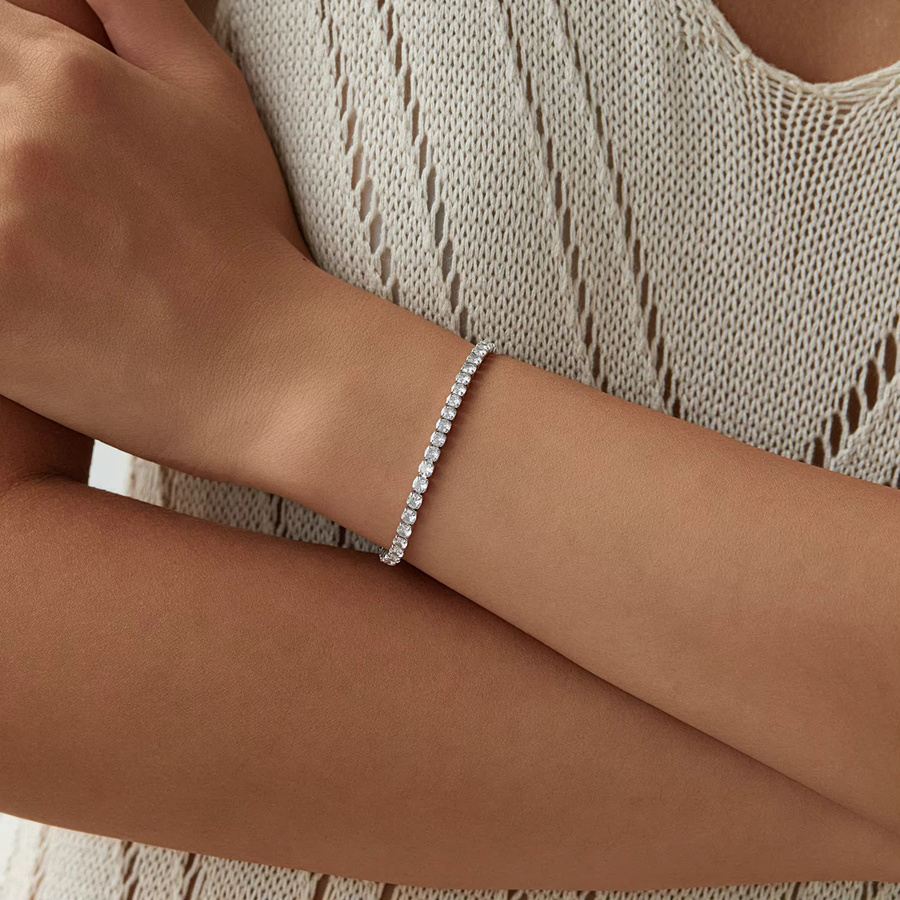 MODIAN Tennisarmband 925 Silber, Zirkonia, Damen - Bild 3