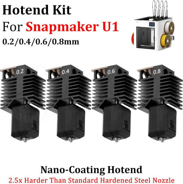 Snapmaker Hotend-Baugruppe für U1 3D-Drucker mit Schnellheizung und stabiler Temperaturkontrolle für FDM-Drucker - Bild 1