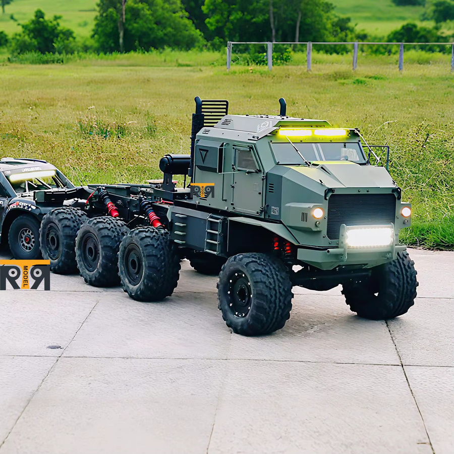 ST8 1/8 RC Truck Heavy Duty Off-Road Truck RTR Version, Metallmodell, mit Windenlicht und Soundsystem, Fernbedienung - Bild 2