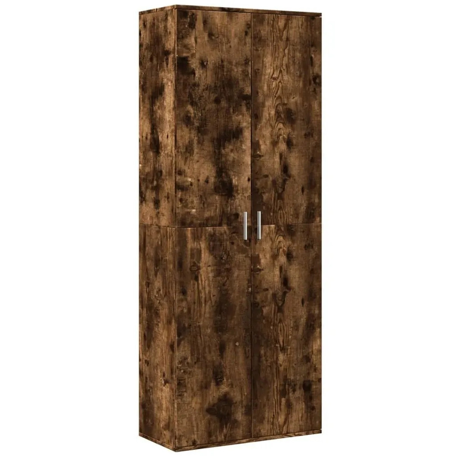 vidaXL Highboard Räuchereiche Braun B: 70 cm, T: 35 cm, H: 180 cm - Bild 2
