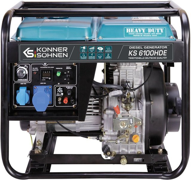 Könner & Söhnen Diesel-Generator EURO V KS 6100HDE in Blau - Bild 1