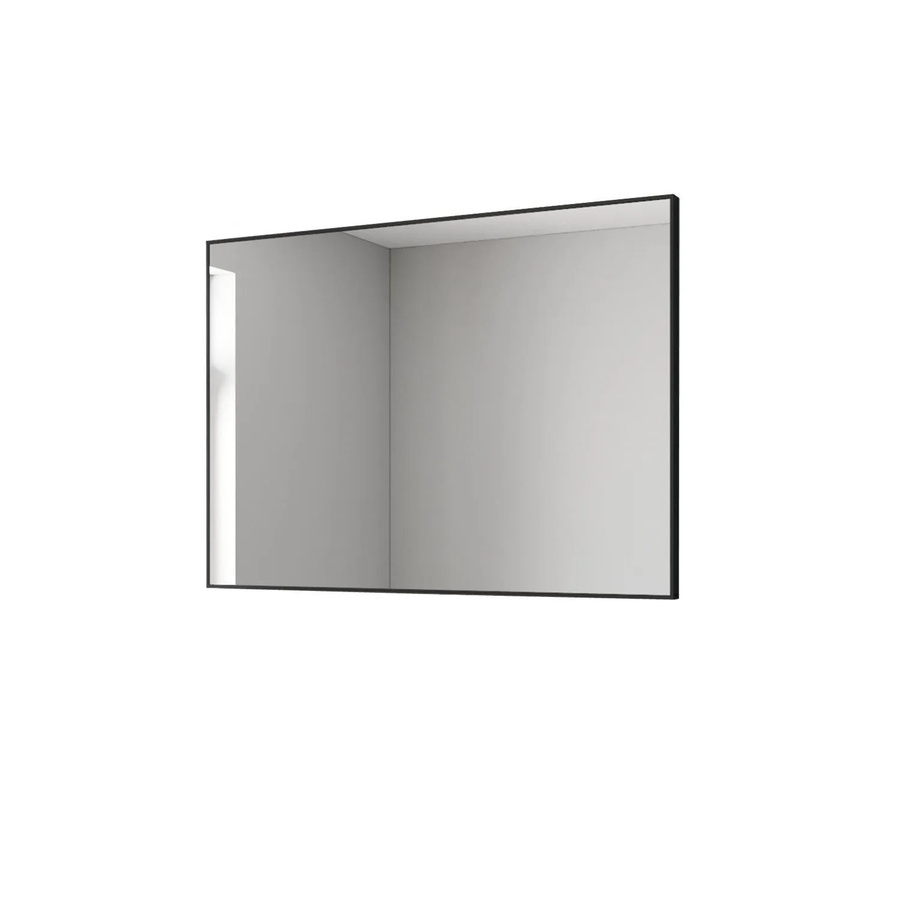 Aquabatos Wandspiegel für das Badezimmer, rechteckig, Farbe Schwarz, B/H: 50 x 70 cm - Bild 2