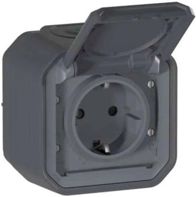 Legrand Plexo New Steckdose IP44 Aufputz Anthrazit - Bild 1