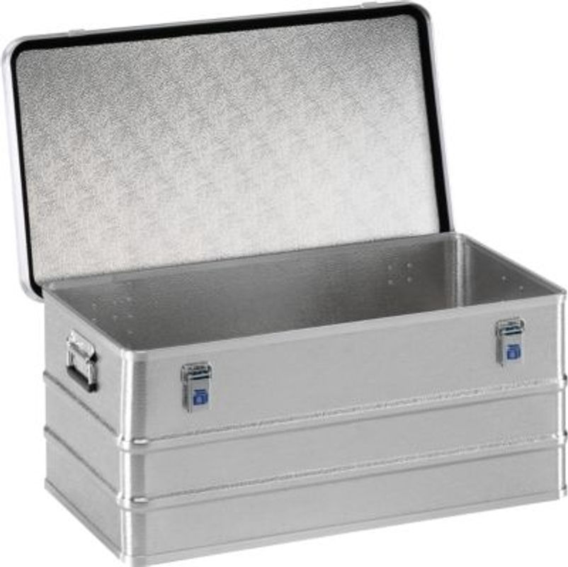 Gmoehling Maxi-Box aus Leichtmetall in Silber mit Deckel und Griffen, Volumen: 135 l - Bild 3