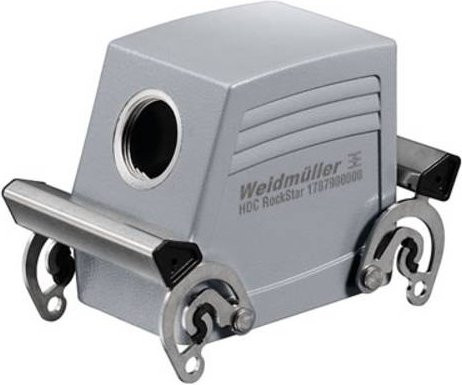 Weidmüller Steckergehäuse HDC 32A TSBO 1PG29G 1666270000 in Grau aus Edelstahl - Bild 1