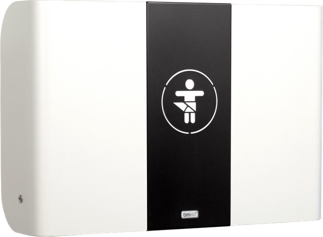 timkid Wandwickeltisch KawaQ in Weiß/Anthrazit, B/T/H: 83 x 60,5 x 56,2 cm - Bild 1