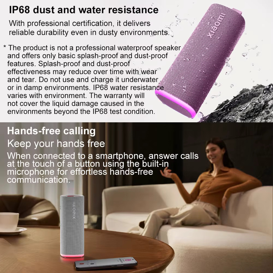 Xiaomi Sound Play Tragbarer Kabelloser Lautsprecher, 18W, Schwarz, TWS True Wireless Stereo mit 14 Stunden Spielzeit - Bild 3