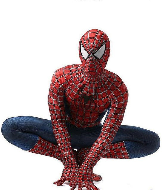 Raimi Spider Man Kinder Erwachsene Overall Cosplay Anzug Kostüm, Braun - Bild 1