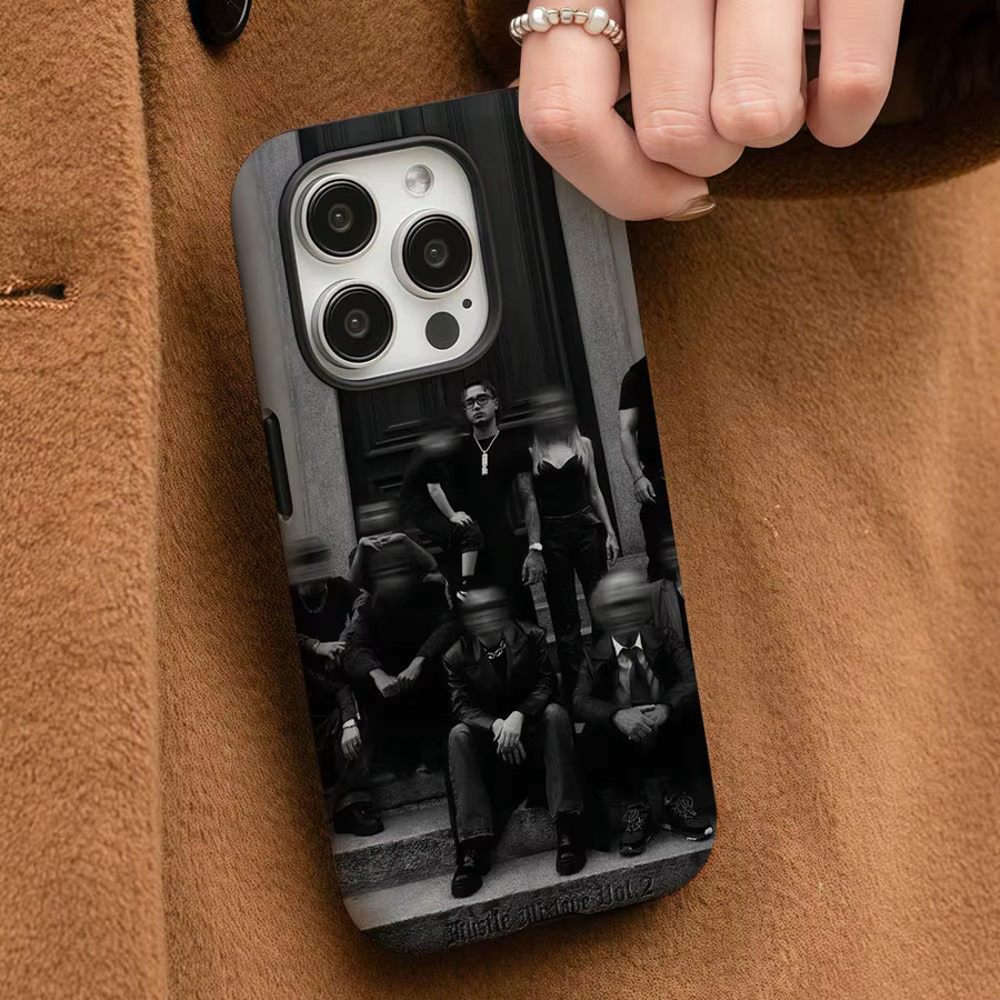 C-Capo Plaza Handyhülle für Apple iPhone 17 16 15 14 13 12 Pro Max Plus in Weiß mit glänzender HD-Doppelschicht-Flüssighartschale - Bild 3