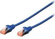 DIGITUS Professional Patch-Kabel CAT 6 RJ-45 auf RJ-45, 10,0 m, SFTP PiMF, Blau (5er Pack) - Bild 1