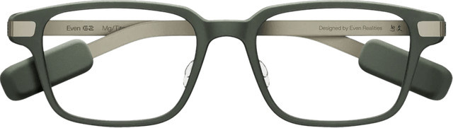 EvenRealities Even G2B Smart Glasses Grün mit Bluetooth und Wasserfestigkeit - Bild 1