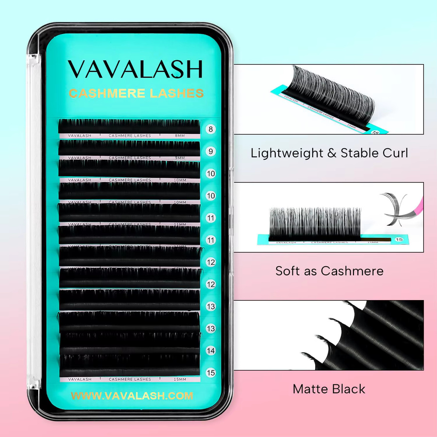 VAVALASH Kaschmir-Wimpern, Set, Natürliches Volumen, Unisex - Bild 5