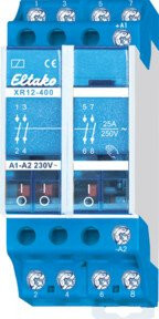 Eltako Installationsschütz XR12-400-230V mit 4 Schließern, 25A, Farbe: Blau - Bild 1