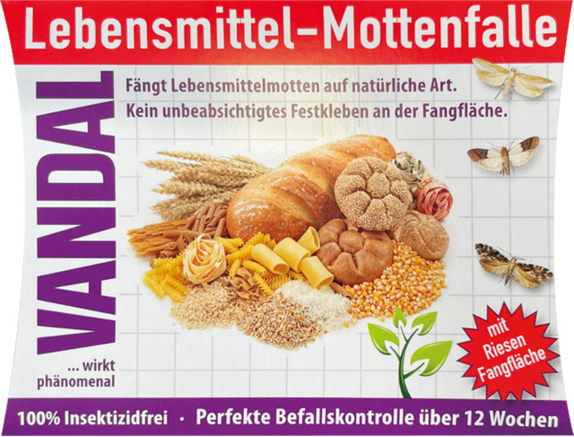 Vandal Lebensmittel-Mottenfalle, 100 % insektizidfrei, multicolor, 40 g - Bild 1