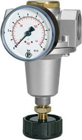 Riegler Druckregler Standard mit Manometer, BG 4, G 1 1/4, 0,5 - 16 bar, Silber - Bild 1