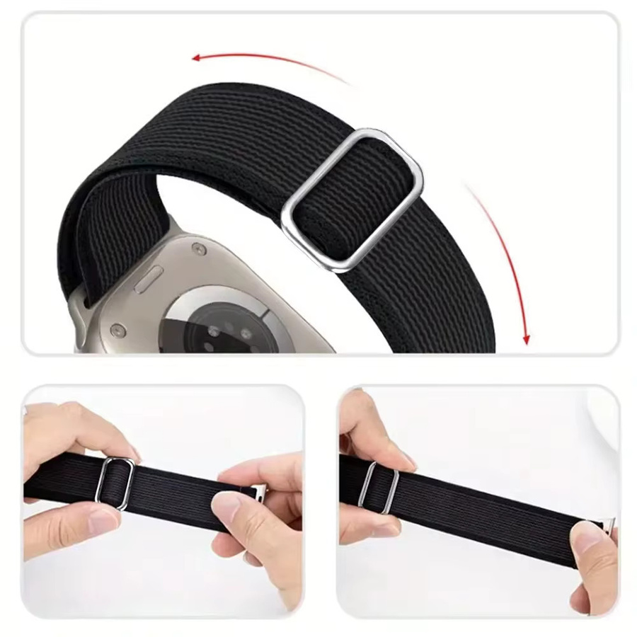DLIBAND Uhrenarmband Nylon, Schwarz, Unisex - Bild 3