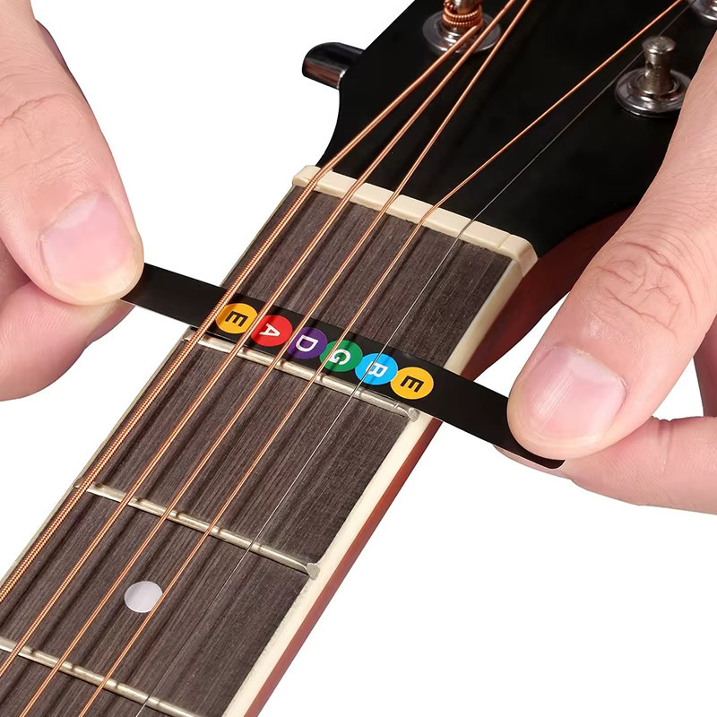 ZYF Gitarrenwaage-Aufkleber mit codierten Noten für das Griffbrett, bunte Etiketten zur visuellen Anleitung für Anfänger und Selbststudium - Bild 2