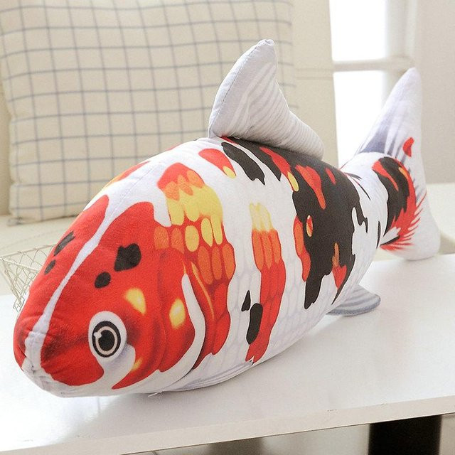 Karpfen Koi Plüschtier, Stofftier, 60cm, bunt - Bild 1
