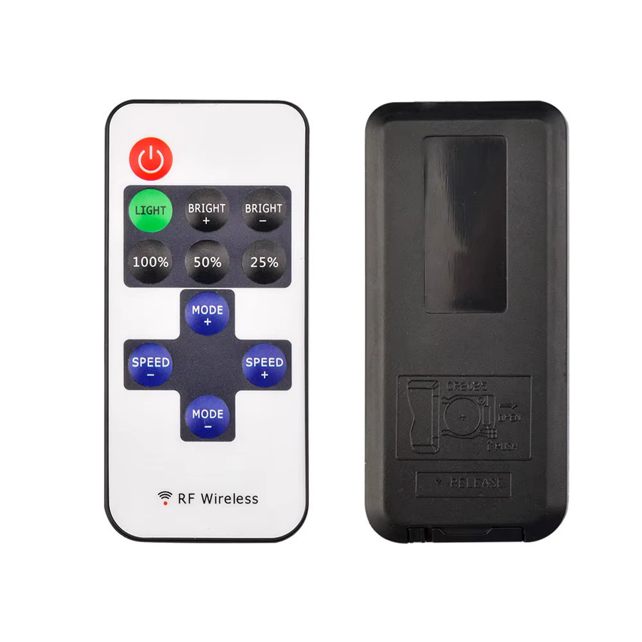 occkic Mini RF Dimmer-Controller mit kabelloser Fernbedienung für LED-Streifen, DC5V-DC24V, Farbe Weiß - Bild 2