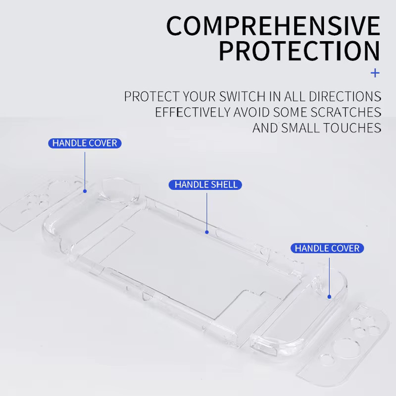 DATA FROG Transparente Hard Shell Schutzhülle kompatibel mit Nintendo Switch - Bild 5