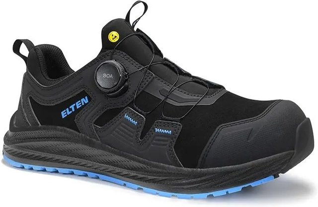 Elten Sicherheitshalbschuh IVAR XXNF BOA S3S Low ESD in Black Blue, Größe 38 - Bild 1
