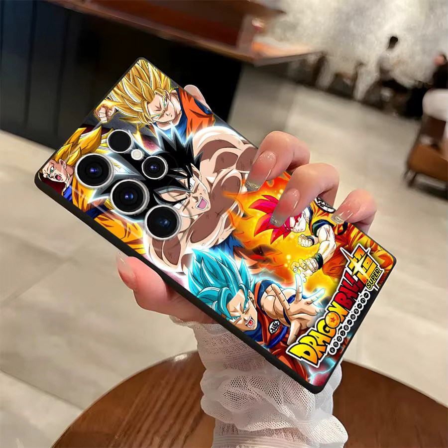 Dragon Ball Super Goku Handyhülle für Samsung Galaxy S21 FE, S20, S23 Ultra und S24 Plus in Schwarz und Multicolour, weiche Schutzhülle - Bild 2