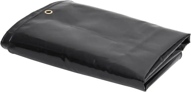 vidaXL Abdeckplane aus PVC in Schwarz mit 650 g/m², B: 150 cm, H: 150 cm, L: 1000 cm - Bild 1