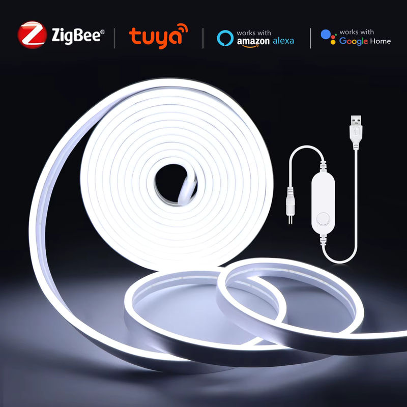 Tuya Neon Flex RGB LED Streifen dimmbar via ZigBee und WLAN mit USB-Anschluss für Alexa und Google Home - Bild 5