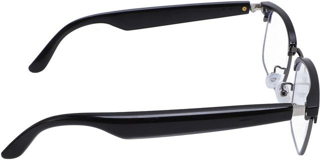 Smarte Bluetooth 5.3 Brille mit Mikrofon und Lautsprecher für Musik und Telefonate, Anti-Blaulicht, Schwarz - Bild 1