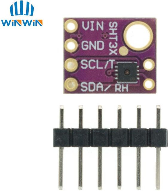 AITEWIN ROBOT SHT31-D Temperatur- und Feuchtigkeitssensor Modul mit I2C Schnittstelle für Arduino in Violett - Bild 1