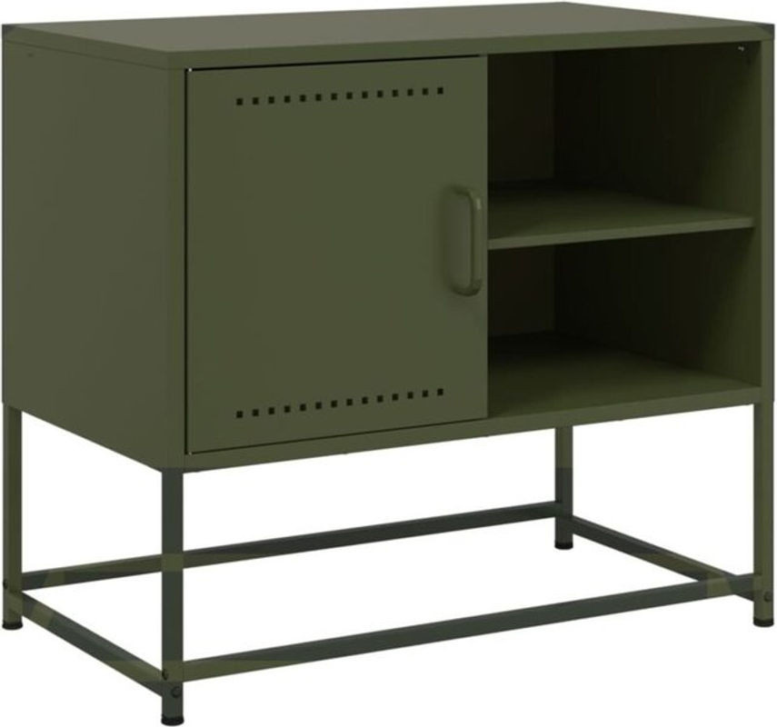 Vidaxl TV-Schrank aus Stahl in Gelb im Industrial-Design B/T/H: 100,5 x 39 x 60,5 cm - Bild 1