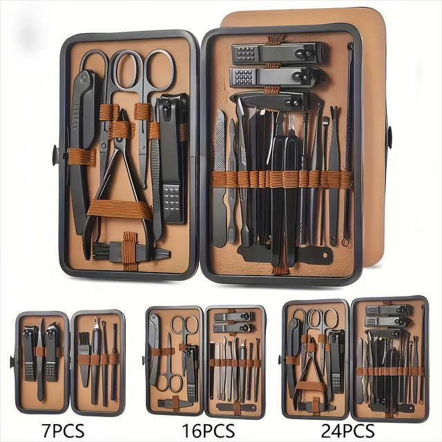 DUTRIEUX Maniküre Pediküre Set, 16/24 Teile, Edelstahl, für Hände und Füße - Bild 1