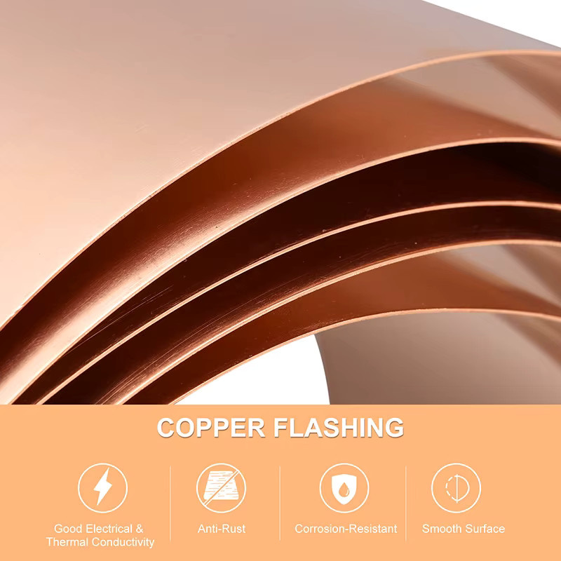 UXCELL Kupfer-Metallblech Folienrolle in Orange für Strom und DIY-Projekte - Bild 2