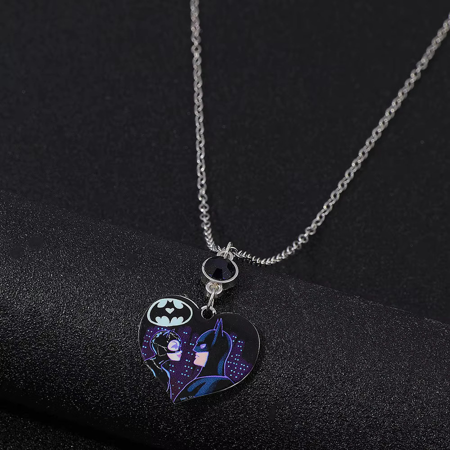 TAKARA TOMY Halskette, Herzförmiger Anhänger, Silber, Unisex - Bild 3