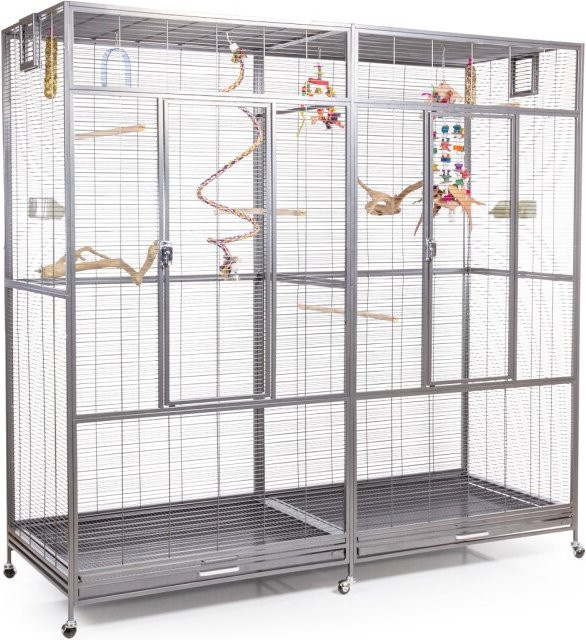 Montana Cages Voliere New Sydney II hellgrau B/T/H: 180 x 70 x 180 cm - Bild 1