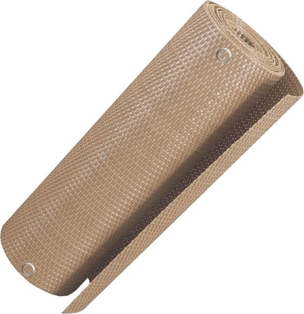 NYVI Polyrattan Balkon Sichtschutz Privafence Balkonbespannung blickdicht Beige, Breite: 90 cm, Länge: 500 cm - Bild 1