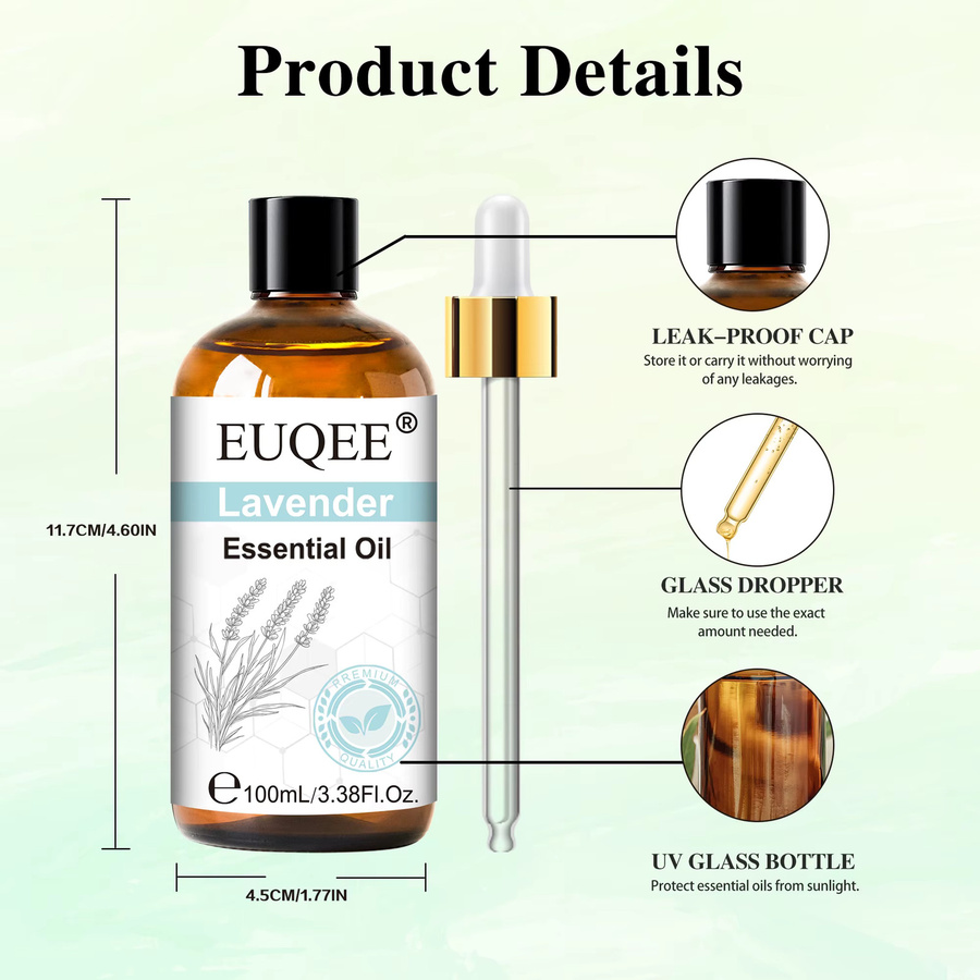 EUQEE Ätherisches Öl Lavendel-Vanille, 100 ml - Bild 2