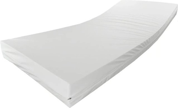 AM Qualitätsmatratzen Wasserdichte Pflegematratze aus Komfortschaum mit hygienischem Bezug in Weiß, B/T: 90 x 200 cm