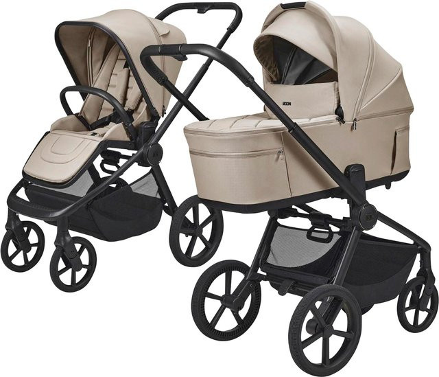 Moon Diamond Kombikinderwagen Resea FOLD Trio-Set mit Babyschale Cosmo 2.0 in Beige - Bild 1
