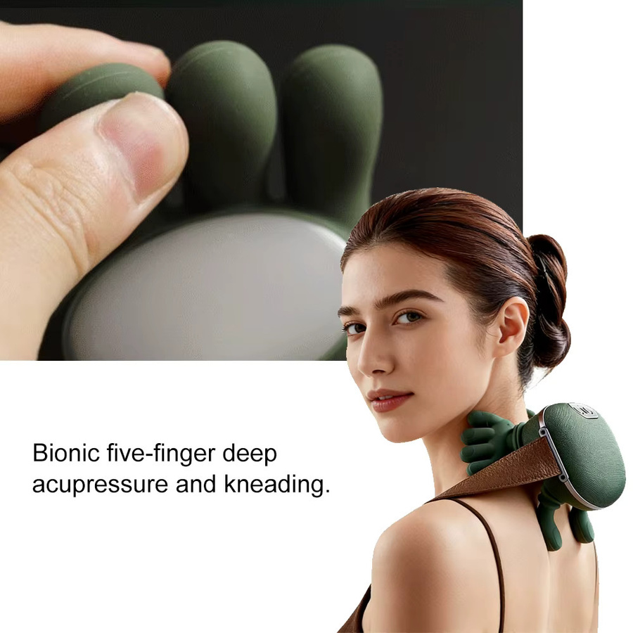 Raiuleko Nacken-Schulter-Massagegerät N7, Green, Unisex - Bild 5